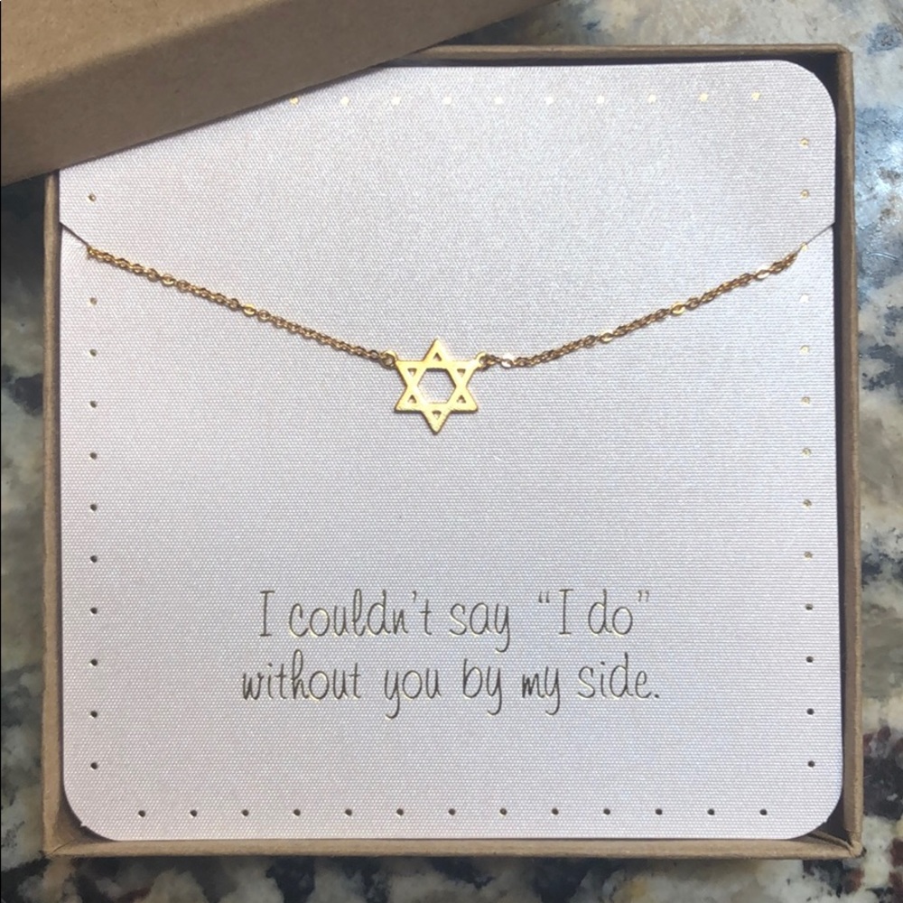 Bridesmaid Gold Necklace